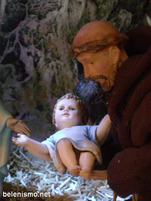 Diorama "San Francisco de Asis y el Niño Dios", obra de Javier Rodríguez (Sevilla).