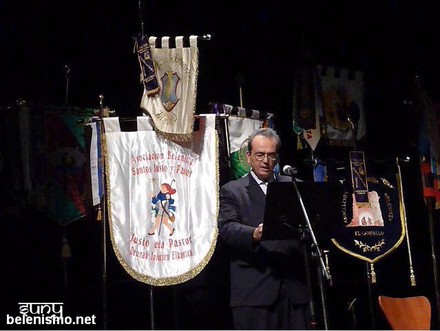 Andrés Quijano, presidente de la A.B. de San Fernando, presenta el XLVIII Congreso Nacional Belenista 2010.