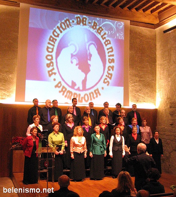 La Coral Oberena, durante su actuación.