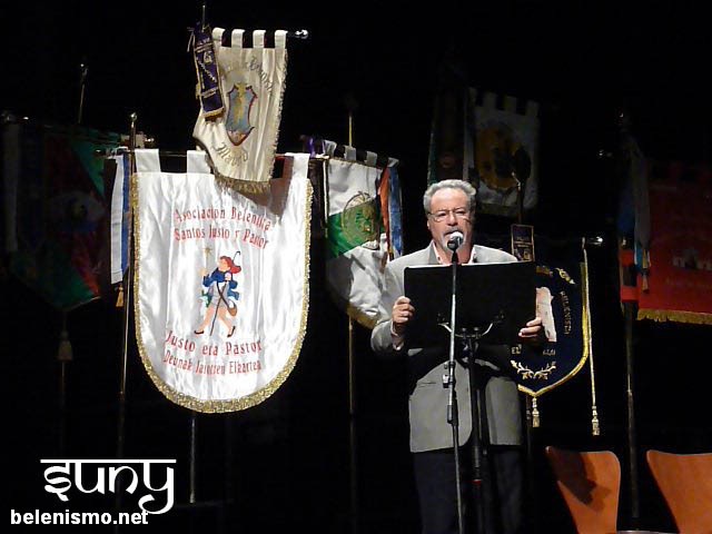 José Antonio Alonso, impartiendo la ponencia "Tradiciones populares de la Navidad en Guadalajara"