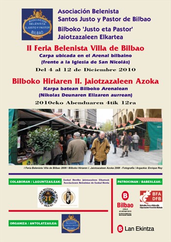 Cartel de la II Feria Belenista "Villa de Bilbao"